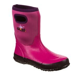 BOGS Youth Grasp Pull On Insulated Waterproof Winter Rain Boots Sz 11Y Outdoor